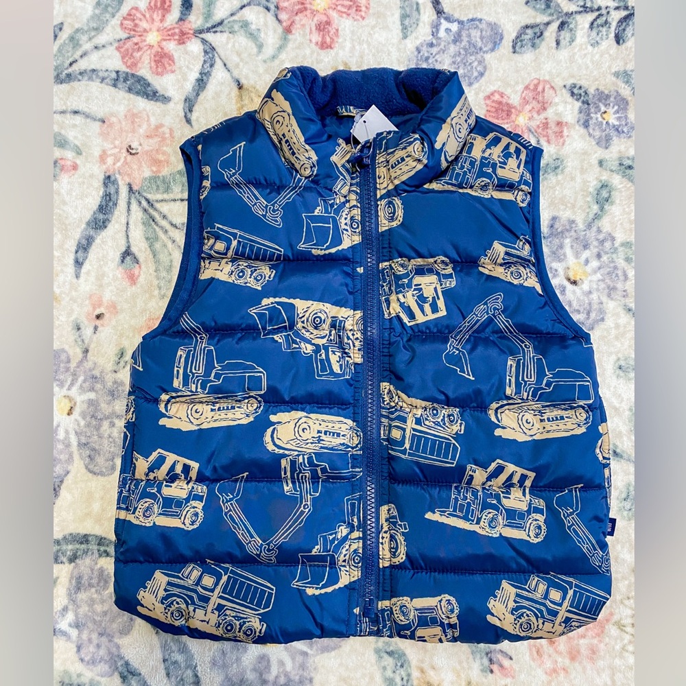 GAP navy construction Puffer Vest